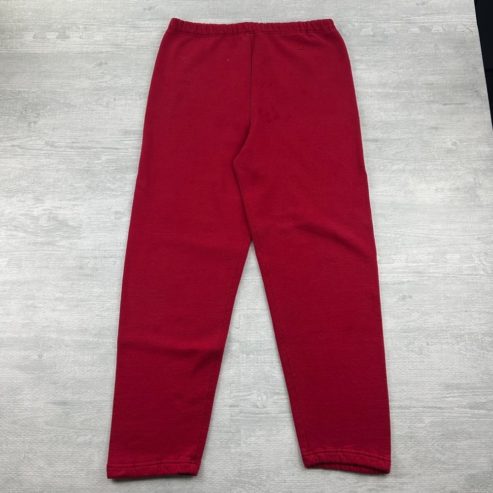 Vintage 90s Russell Athletic Sweatpants Size XL Red Blank Cotton Athletic Pants